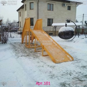 Горка деревянная для двора и дачи «РИО»